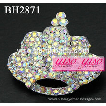 AB crystal fashion brooches